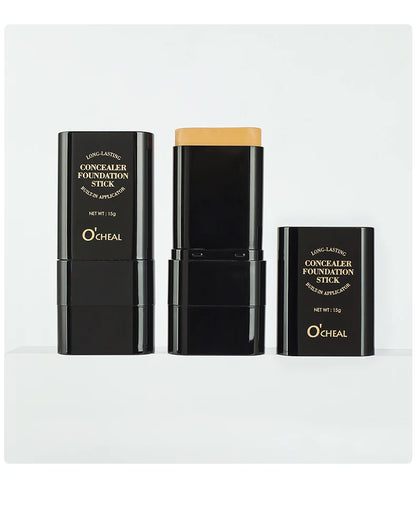 O'cheal Two In One Concealer Foundation Stick Facial Matte Waterproof Bronzer Contouring Face Coverage Moisturizing Makeup Cream