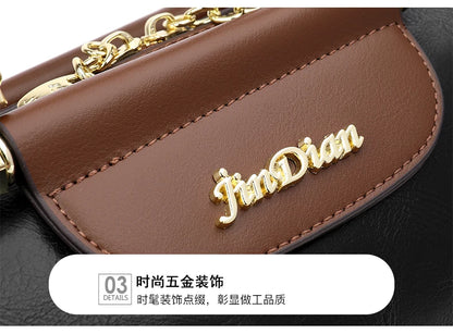 Vintage Fashion Handbag Women’s Elegant Shoulder Crossbody Bag Luxury Versatile Small Bag