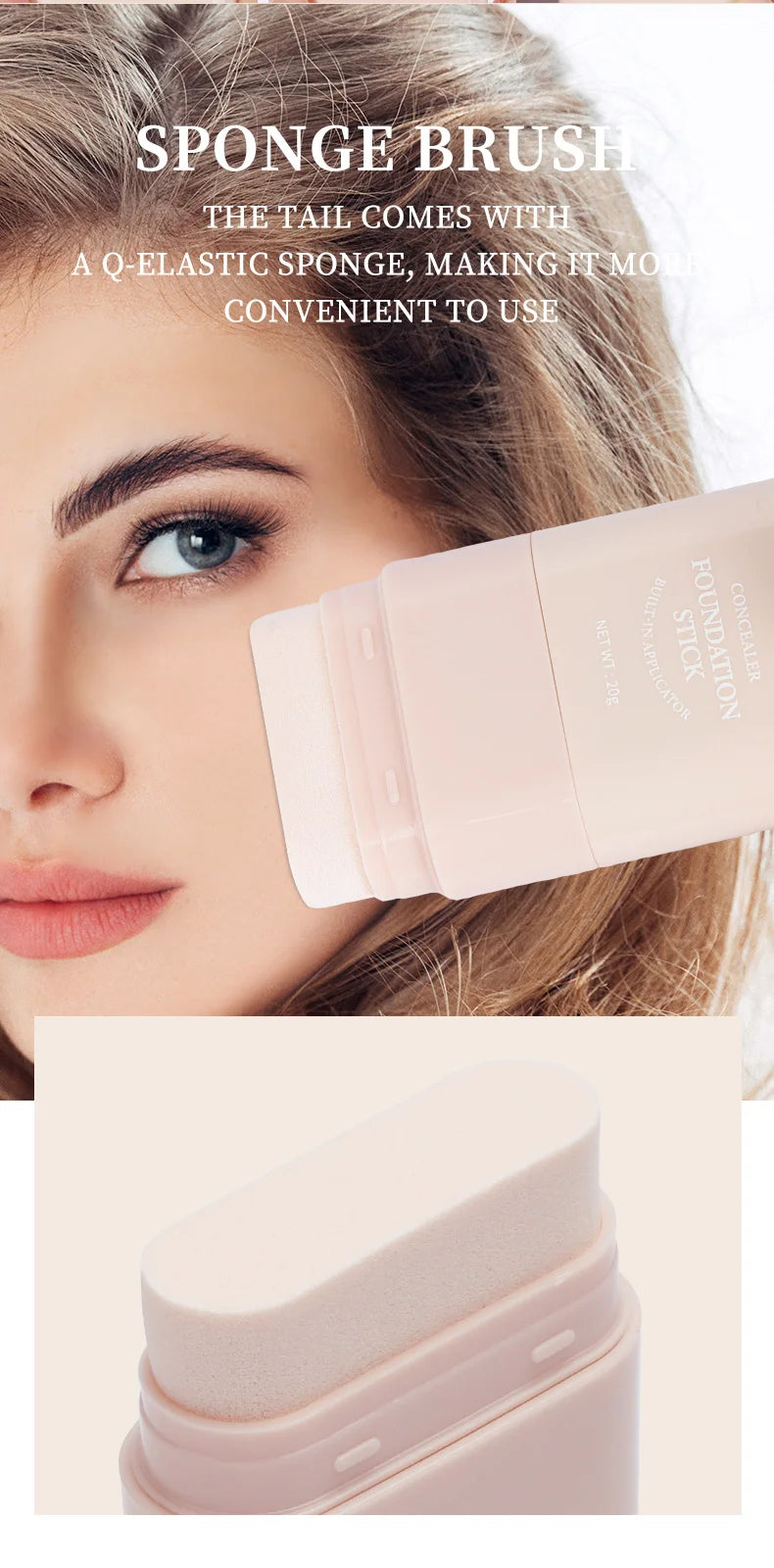 O'cheal Two In One Concealer Foundation Stick Facial Matte Waterproof Bronzer Contouring Face Coverage Moisturizing Makeup Cream