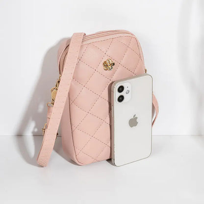 Embroidered Women's PU Leather Mini Messenger Bag