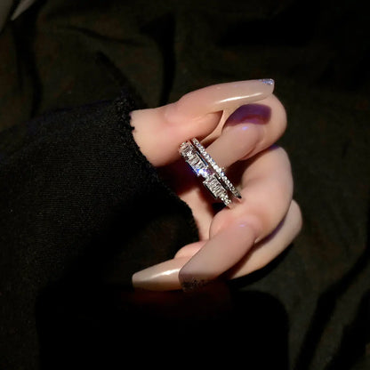 Light Luxury Zircon Retro Intersection Jewelry