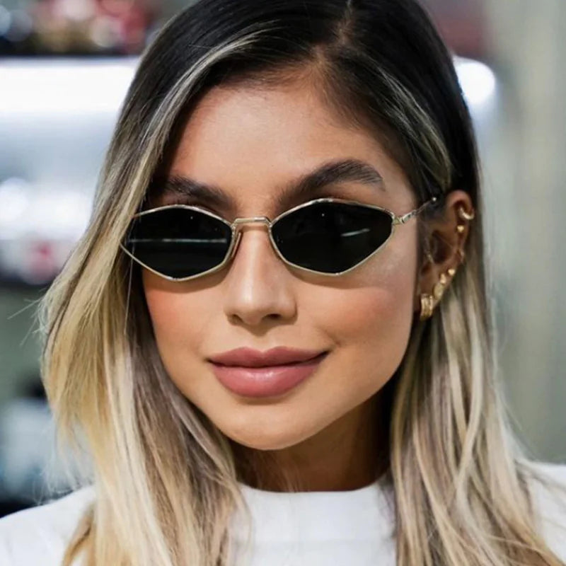 Cat Eye Metal Sunglasses