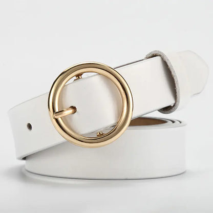 New Women's Fashion Vintage Genuine Leather Belt