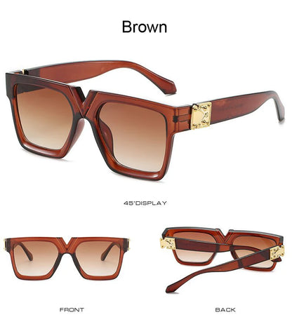 2021 Square Sunglasses Woman Luxury Brand Travel Black Rectangle Sun Glasses Female Fashion Retro Lunette De Soleil Femme