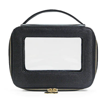 Colorful Saffiano Portable Cosmetic Case Makeup Bag