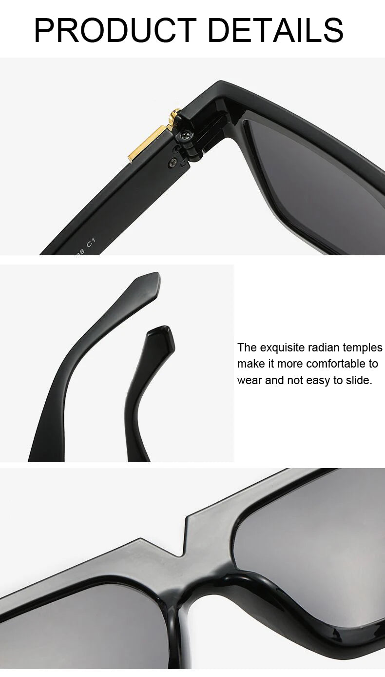 2021 Square Sunglasses Woman Luxury Brand Travel Black Rectangle Sun Glasses Female Fashion Retro Lunette De Soleil Femme