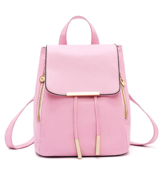 Travel Backpack Leather Bag