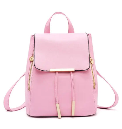 Travel Backpack Leather Bag