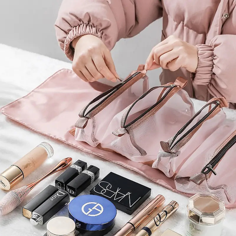 Upgraded Large Capacity Portable Cosmetic Storage Bag