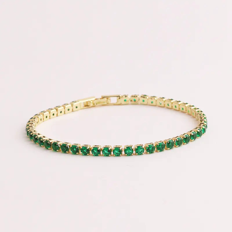 Green Zircon Women's Pull Bracelet Jewelry