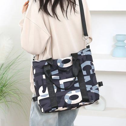 Women's Top-handle Bag Messenger Bags Waterproof Nylon Shoulder Totes High Quality Large Handbag Female Travel Crossbody Bags