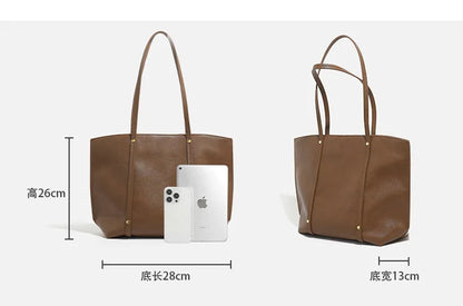 【2025 New】Women's Large Tote Bag Spacious Shoulder Purse, Minimalist Handheld Crossbody, Durable Commuter Work Bag, Lightweight