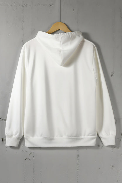 Men's and Women's Plus Size Print Top, Loose Casual, Soft, Comfortable and Breathable, Outdoor Sports Loose Pullover Hoodie