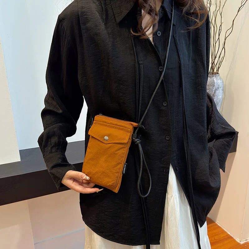 Street Washed Nylon Shoulder Bag