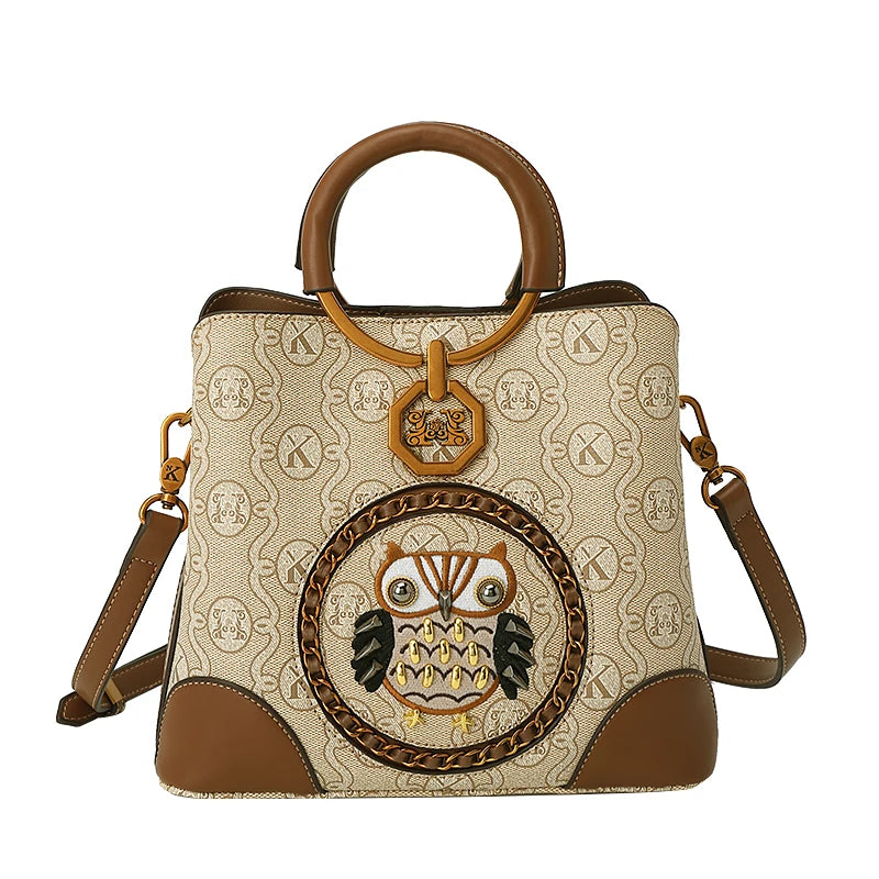 Women's handbag, genuine leather carrying bucket bag, new 2025 high-end design, fashionable single shoulder crossbody bag