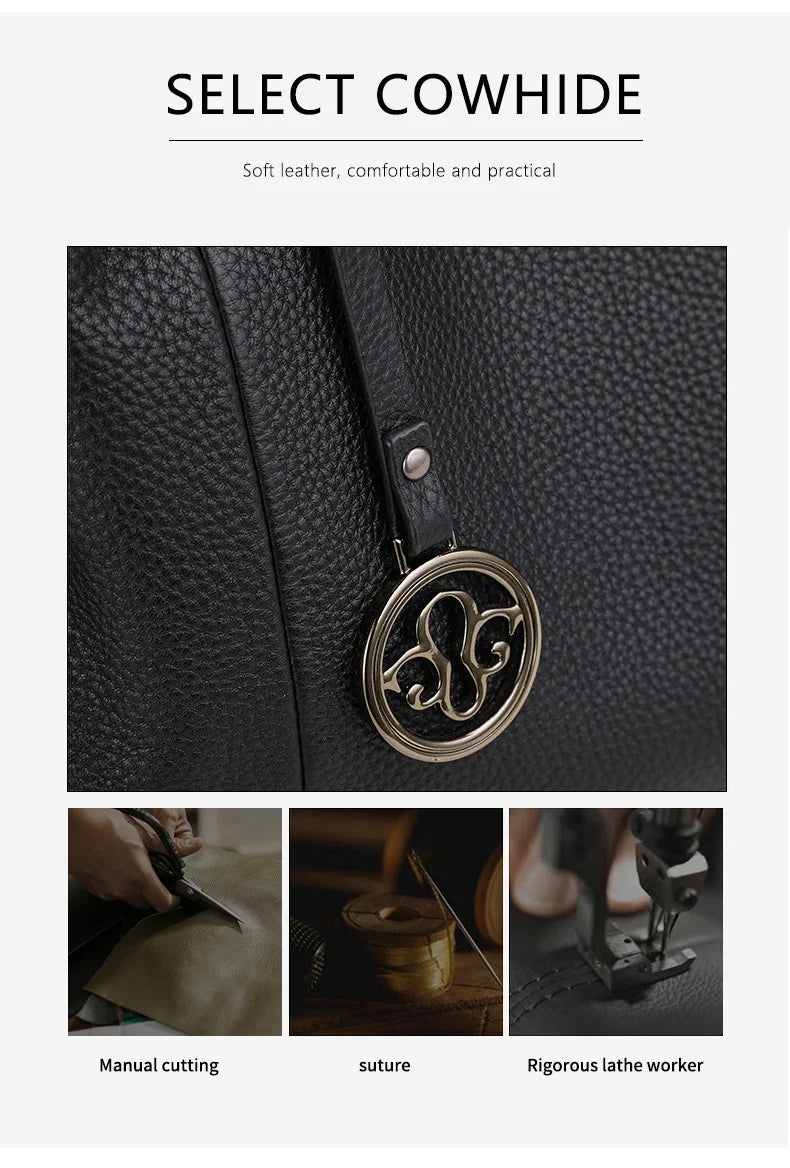 Woman Handbag Flower Print Luxury Cowhide Noble Ladies Shoulder Bag Crossbody Tote Purses Genuine Leather Bag