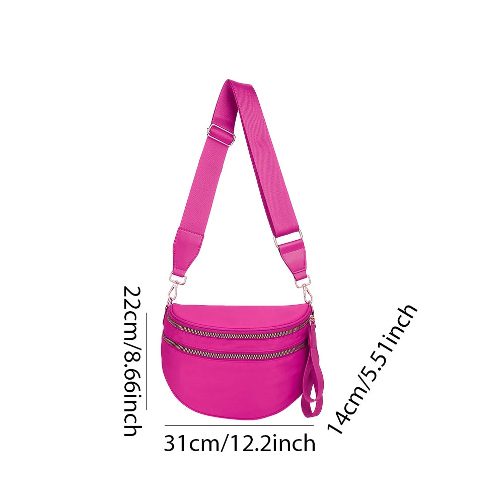 Adjustable Nylon Fanny Pack Shoulder Bag