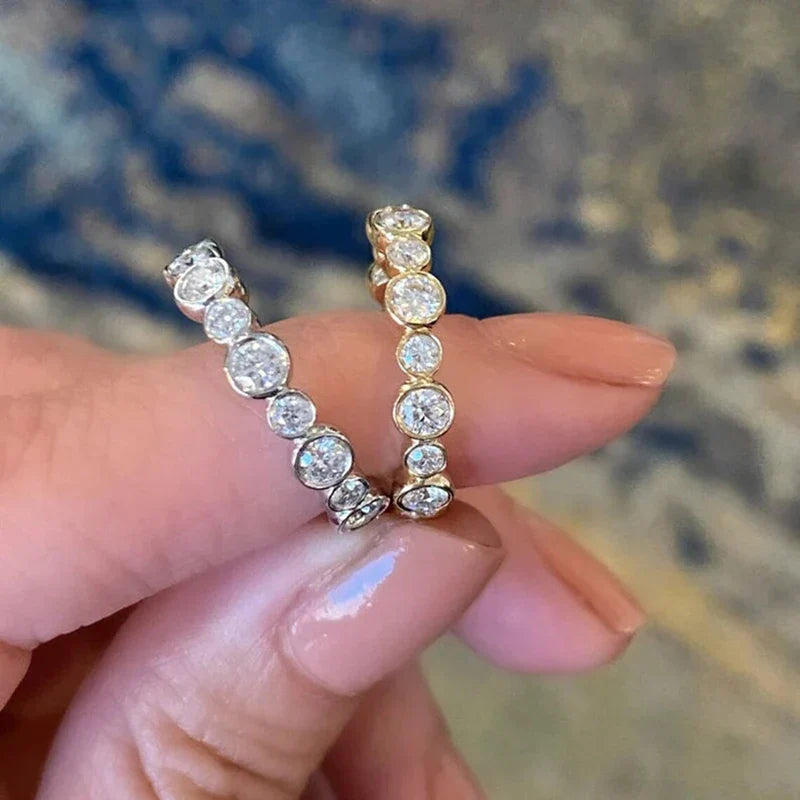 Round Cubic Zirconia Ring for Women