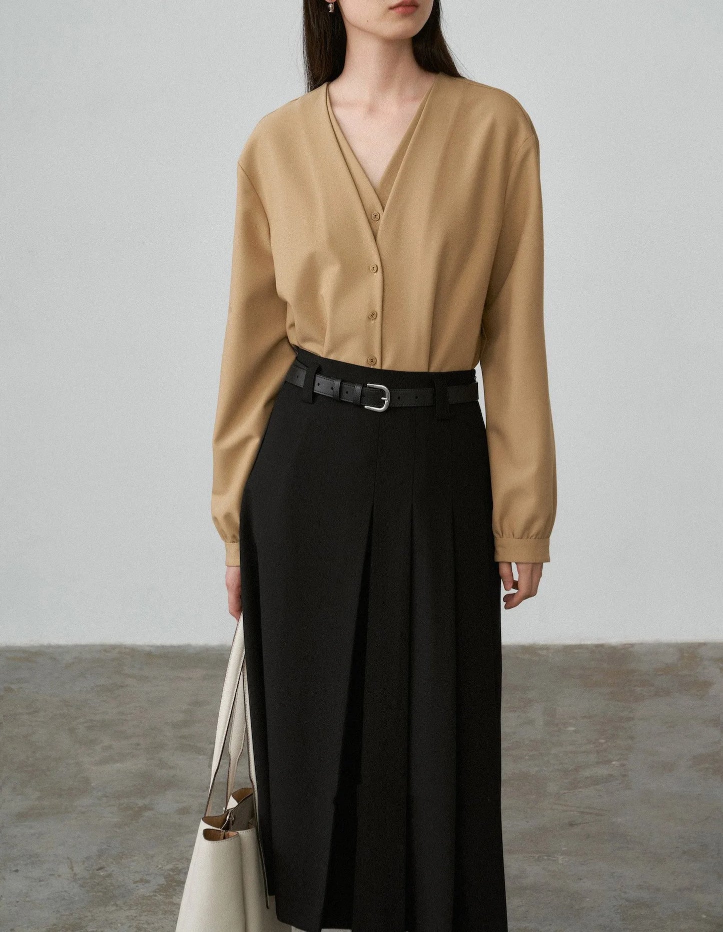 Women Spring White Blouses Fake Two Pieces Design V-Necl Womens Tops And Blouses Fashion Casual Shirt Blusas Roupa Feminina