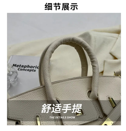 Fashionable Handbag for Women - Subtle, Minimalist, Chic Single Shoulder Bag with Large Capacity, Quality Commuter Crossbody Bag