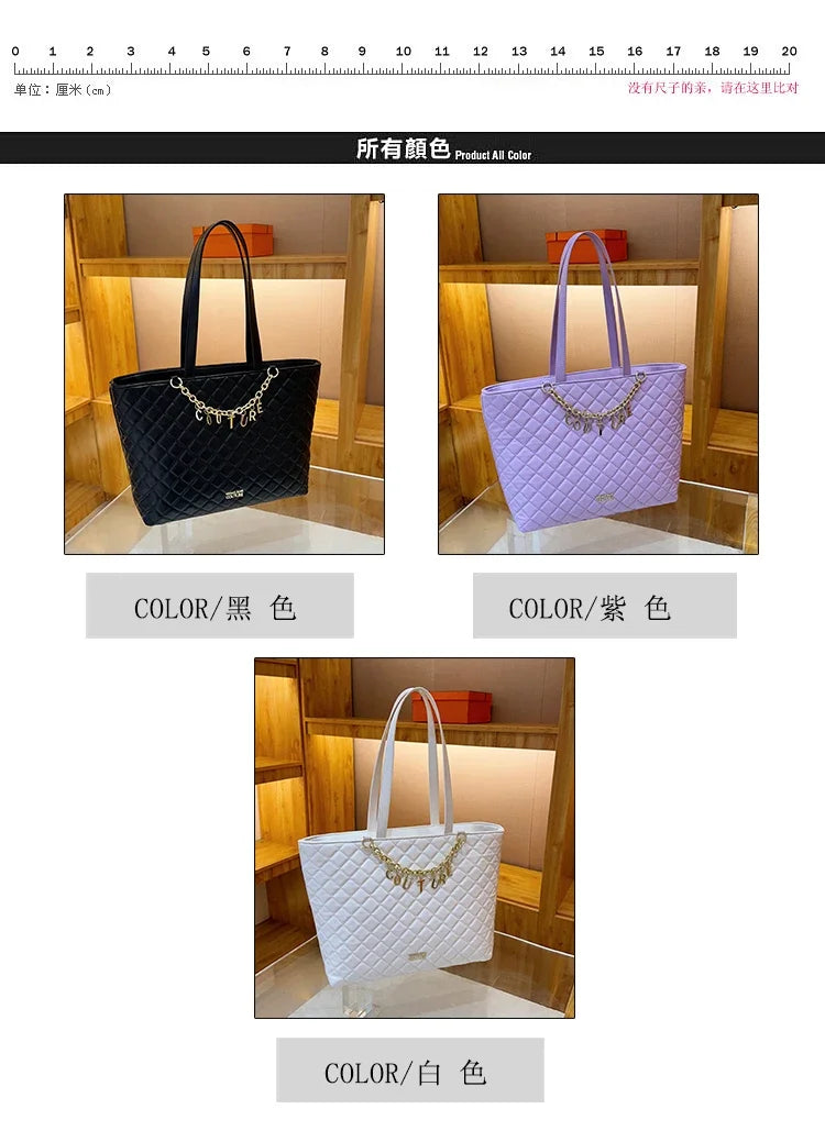 Women's Classic Leather Luxury Shoulder Handbag Elegant Designer Crossbody Tote Bag For Everyday Fashion