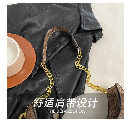 Elegant Leather Handbags For Women Shoulder Bag By Famous Desinger Luxury Brand Popular Classic Elegant Ladies