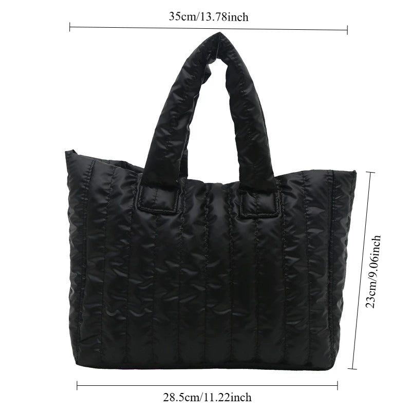 2025 Fashionable and simple women's handbag, large-capacity soft single-shoulder bag, solid color casual and elegant handbag