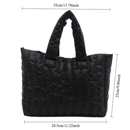 2025 Fashionable and simple women's handbag, large-capacity soft single-shoulder bag, solid color casual and elegant handbag