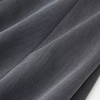 2025 new women's clothing European and American style fashionable design sense two-color wave wide swing round neck dress