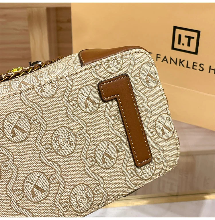 Women's handbag, genuine leather carrying bucket bag, new 2025 high-end design, fashionable single shoulder crossbody bag