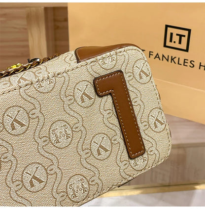 Women's handbag, genuine leather carrying bucket bag, new 2025 high-end design, fashionable single shoulder crossbody bag