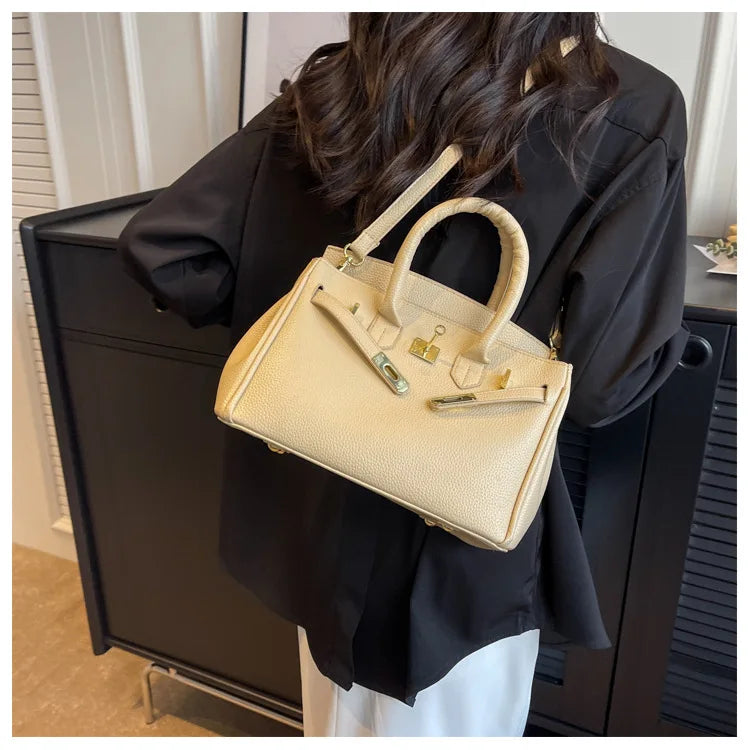 Fashionable Handbag for Women - Subtle, Minimalist, Chic Single Shoulder Bag with Large Capacity, Quality Commuter Crossbody Bag