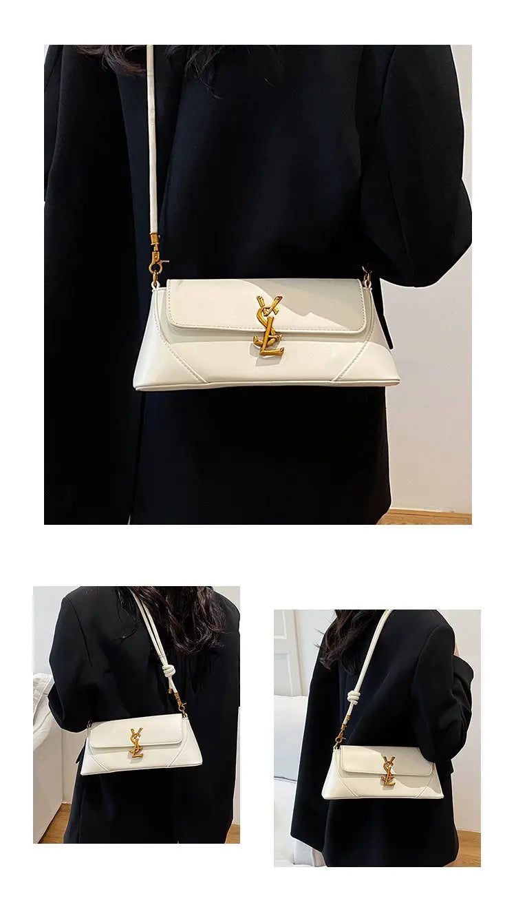 Elegant Crossbody Bag For Women Leather Handbag With Shoulder Strap Classic Design Famous Brand Ladies Accessory