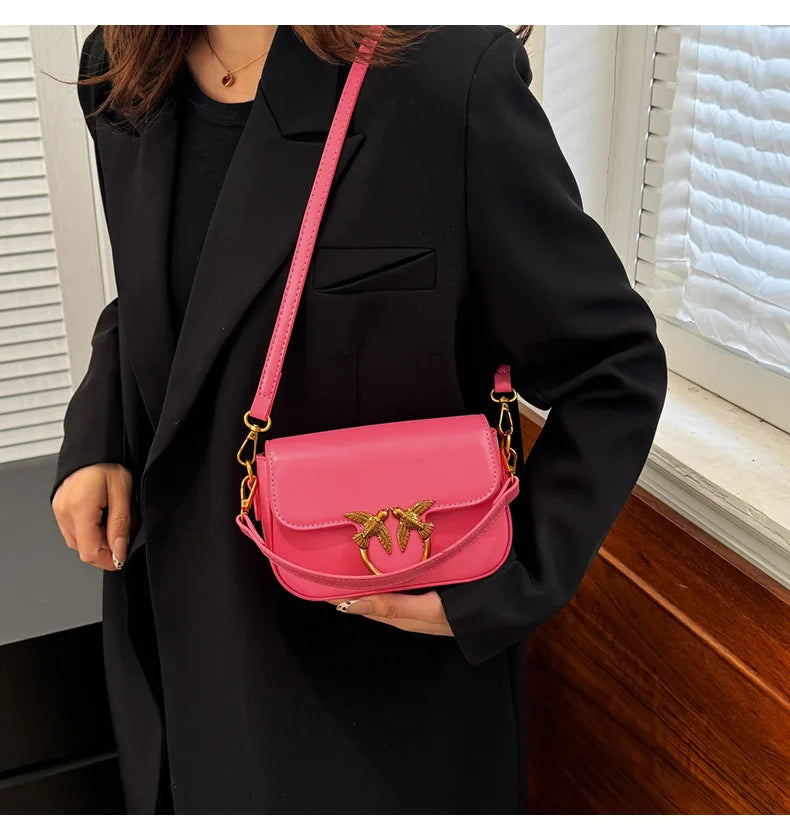 Women's Handbag Swallow Bag Fashion Designer High-end Fashion Versatile Shoulder Messenger Bag Small Square Bag