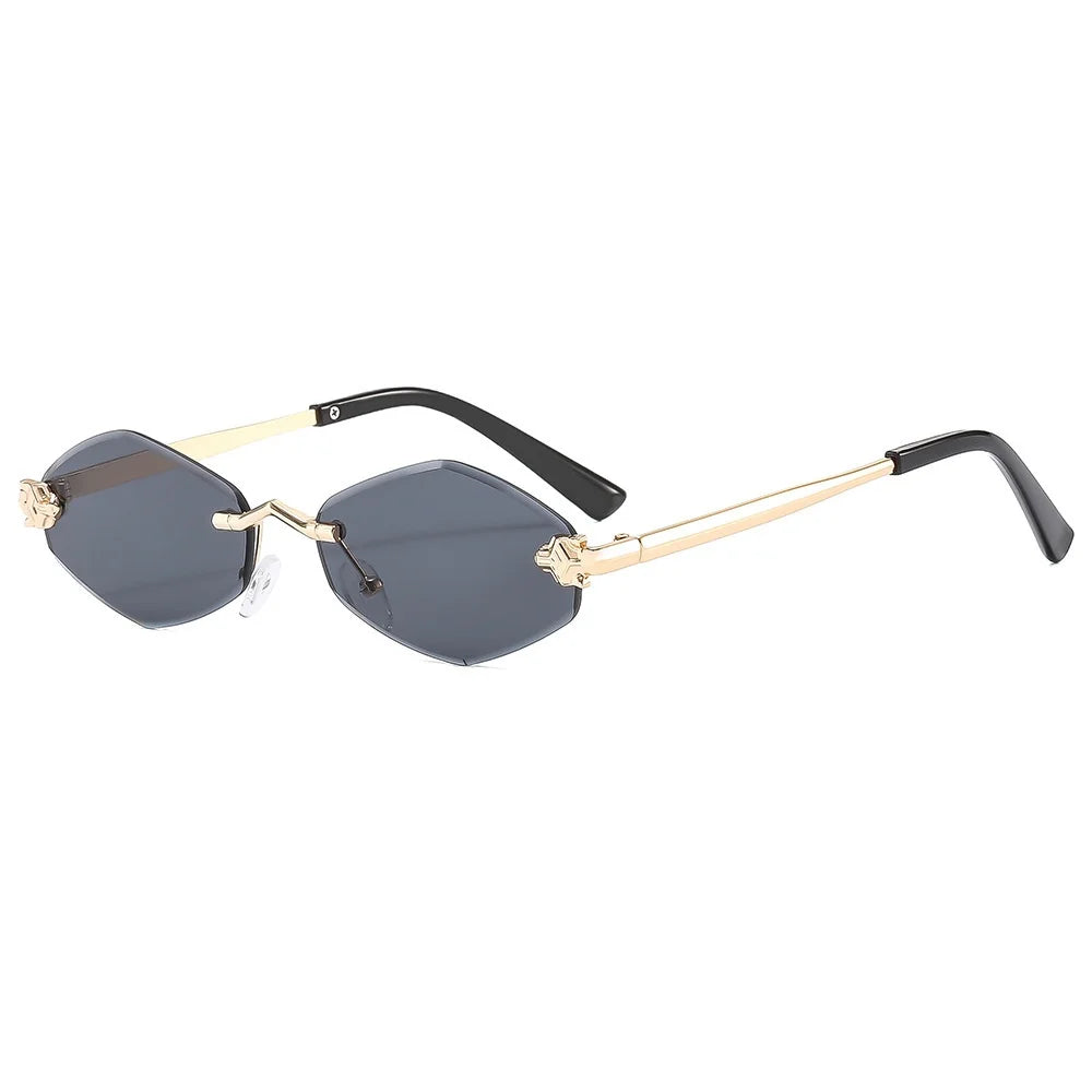 Rimless Polygonal Fashion Sunglasses