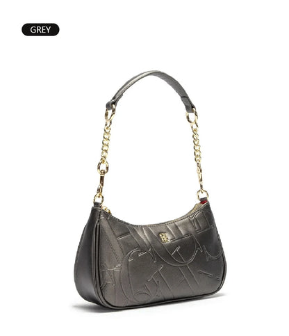 CH Women's Handbag Fashion Partition Durable Luxury Brand Fashion Large Capacity Bent Moon Bag Simple Shoulder Crossbody Bag