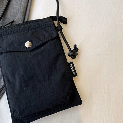 Street Washed Nylon Crossbody Bag For Women Fashion Phone Messenger Bag Female Purses Designer Shoulder Bags