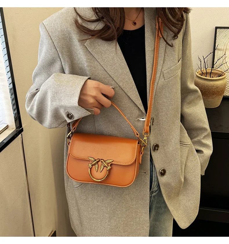 Women's Handbag Swallow Bag Fashion Designer High-end Fashion Versatile Shoulder Messenger Bag Small Square Bag