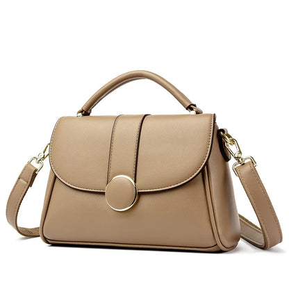 2025 New Fashionable Handbag for Women, Large Capacity, Simple Soft Leather Shoulder/Crossbody Bag, Perfect Gift
