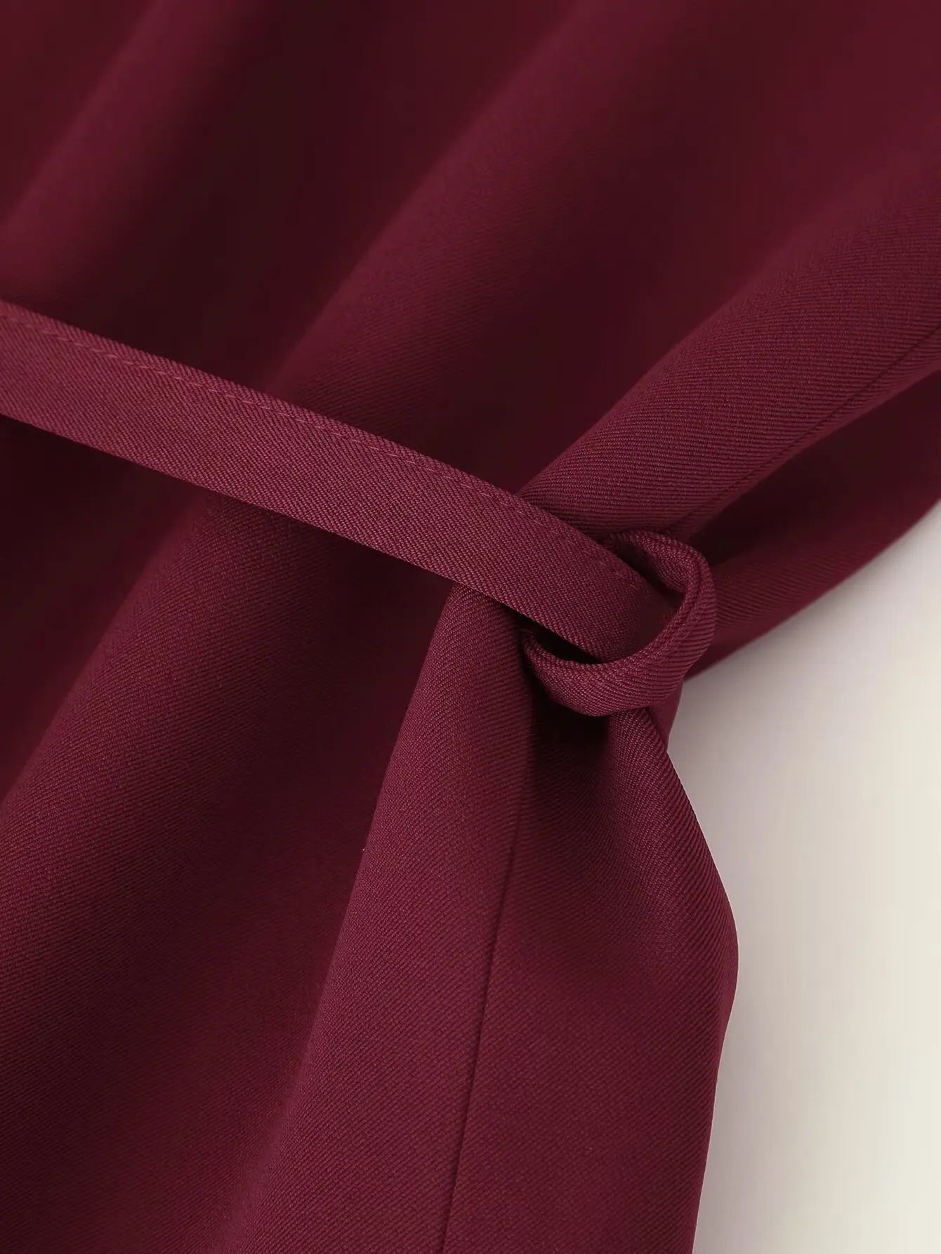 HH Woman's 2025 Autumn Fashion Long Sleeve Lapel Wide Shoulder Blazer Jacket Female Lace-up Single Buckle Exaggerated Coat