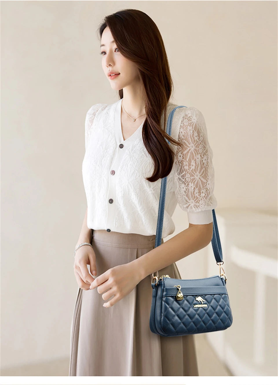 Casual Women's Handbags High Quality Leather Totes Bag Female Top-Handle Bag Large Capacity Crossbody Shoulder Bag Hand Bag Sac