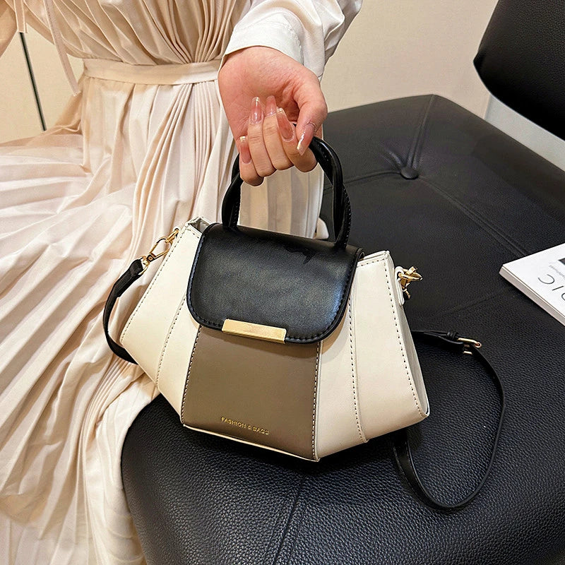 High Quality Soft Leather Handbag Women Luxury Purses Female Bag Designer Patchwork Ladies Shoulder Crossbody Bag Sac A Main New