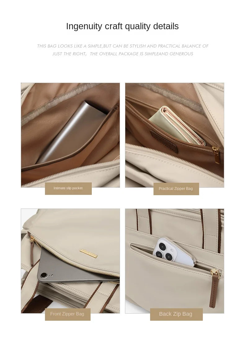 GOLF Women's Handbag Apricot New In Shoulder Bucket Bags for Woman Top Handle Bags Nylon Handbags Ladies Crossbody Fashion 2024