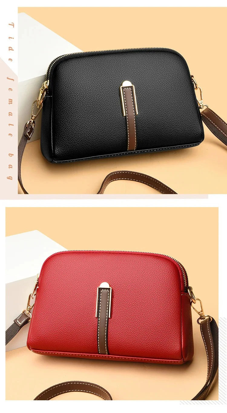 Women's Shoulder Bag PU Handbag Designer Cowhide Flap Bag Luxury Women's Messenger Bags Crossbody Bags for Women