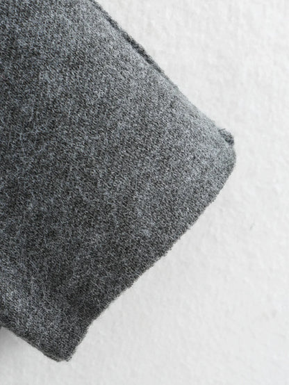 Women's Fashion Fall and Winter Comfortable Casual Commuter Coat Knitted Loose Warm Coat Asymmetric Elegant Split Jacket