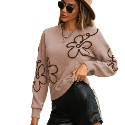 Women’s Round-Neck Pullover Sweater