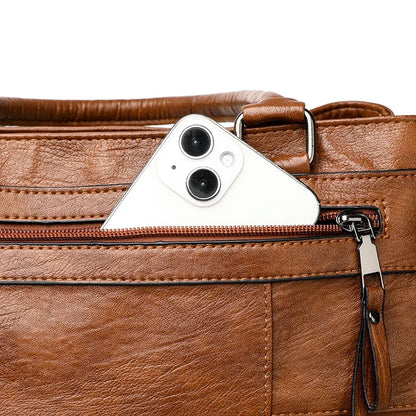 Elegant Handbags For Women High Quality Pu Leather Top-Handle Bags Purse Ladies Shoulder Crossbody Bag Casual Tote bolso purses