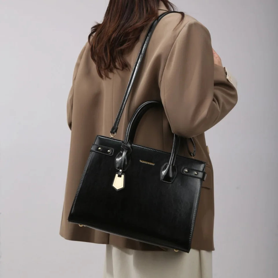 Genuine Handbags for Women 2025 New Luxury Ladies Hand Bags Female Leather Shoulder Top-Handle Crossbody Bags Casual Tote Sac