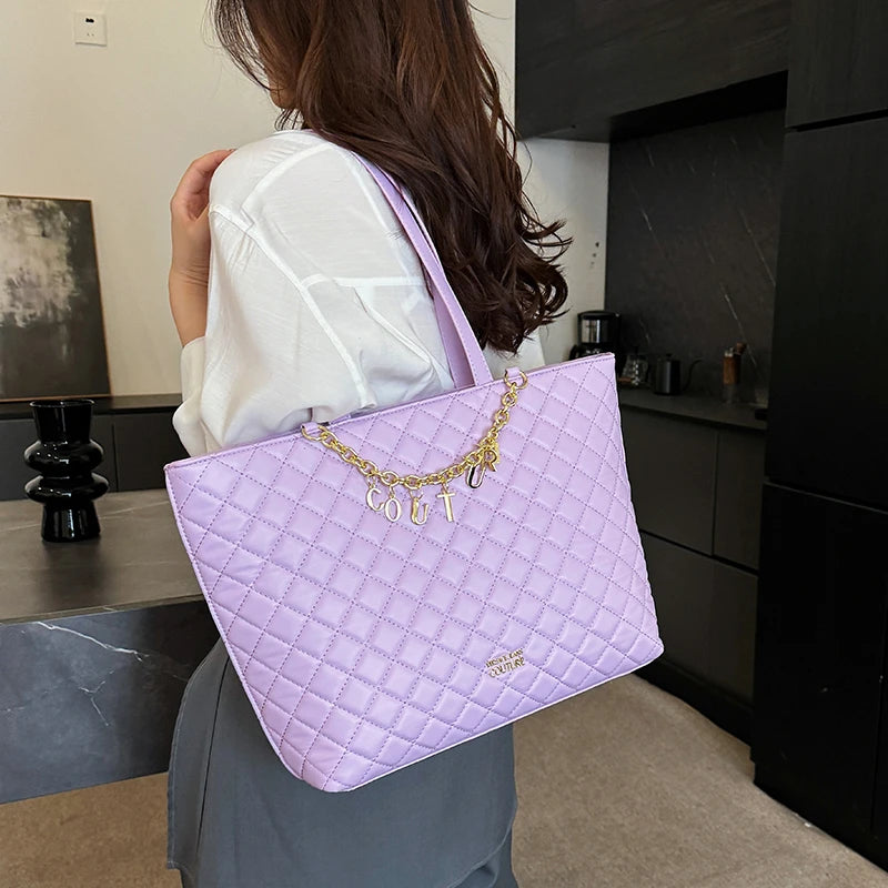 Women's Classic Leather Luxury Shoulder Handbag Elegant Designer Crossbody Tote Bag For Everyday Fashion
