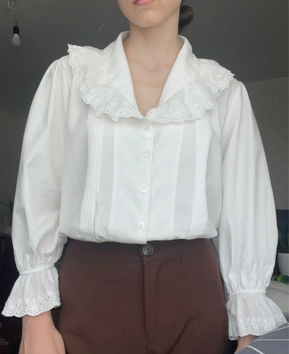 Women Blouse Female Shirt Summer Womens Blouses Spring Maxi Blusas Casual Elegant Vintage Long Sleeve Cotton Oversize Loose